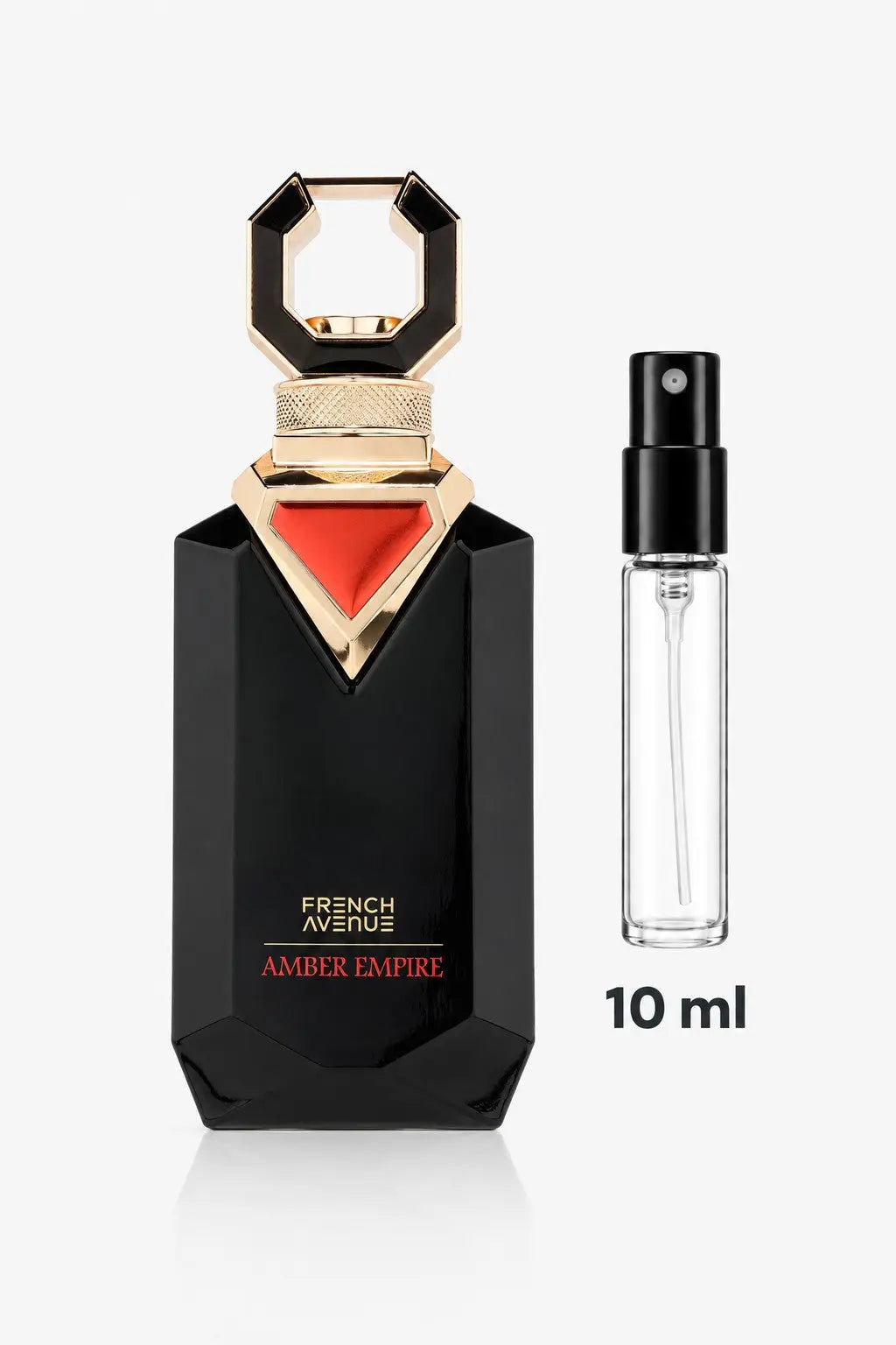 Amber Empire French Avenue, flacon et décant 10 ml, vue de face