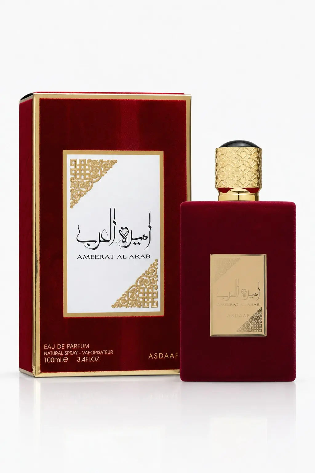 Ameerat Al Arab Eau de Parfum Asdaaf Lattafa 100ml - flacon et boîte