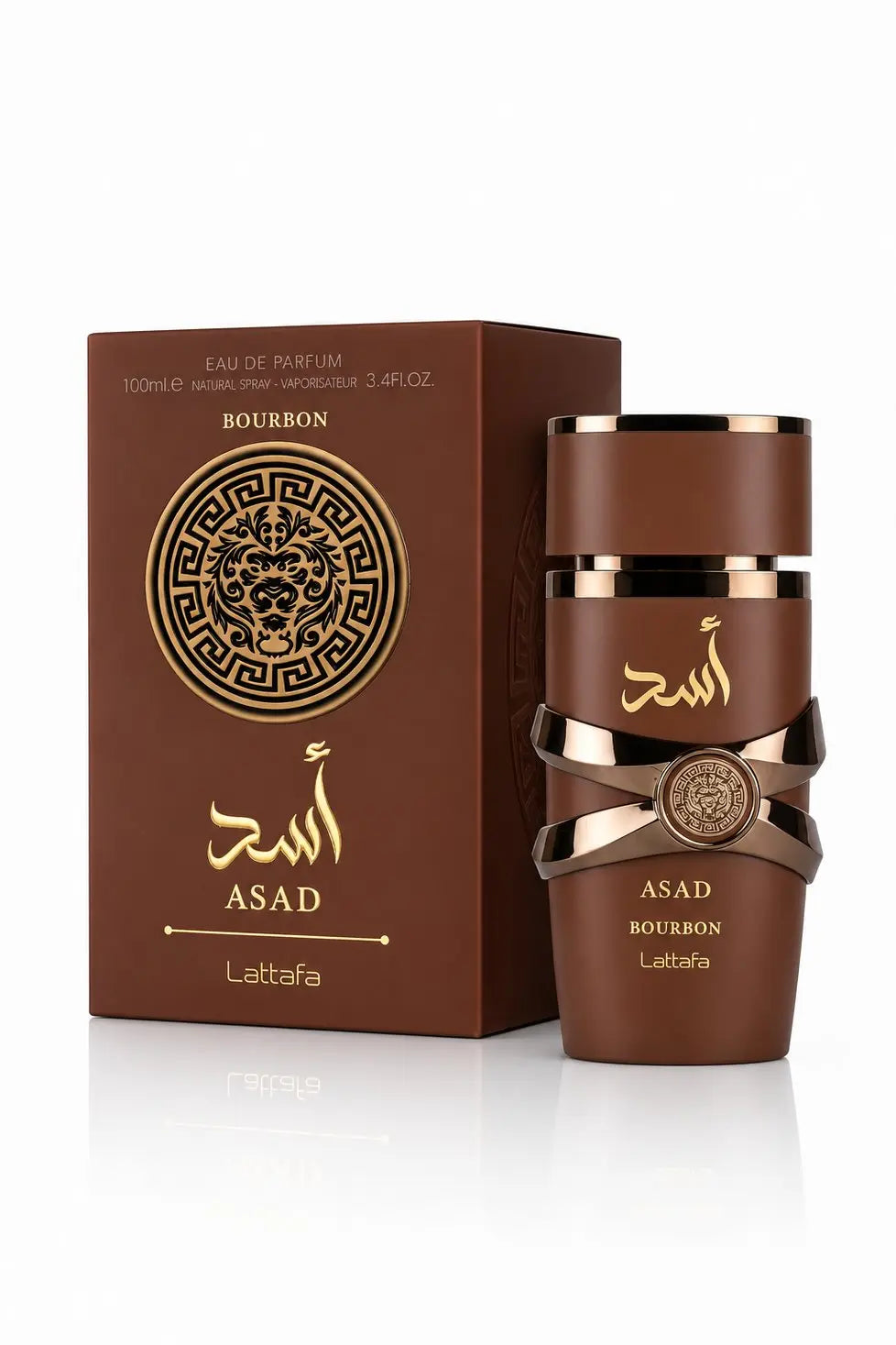 Asad Bourbon Lattafa avec son coffret, parfum homme 100 ml