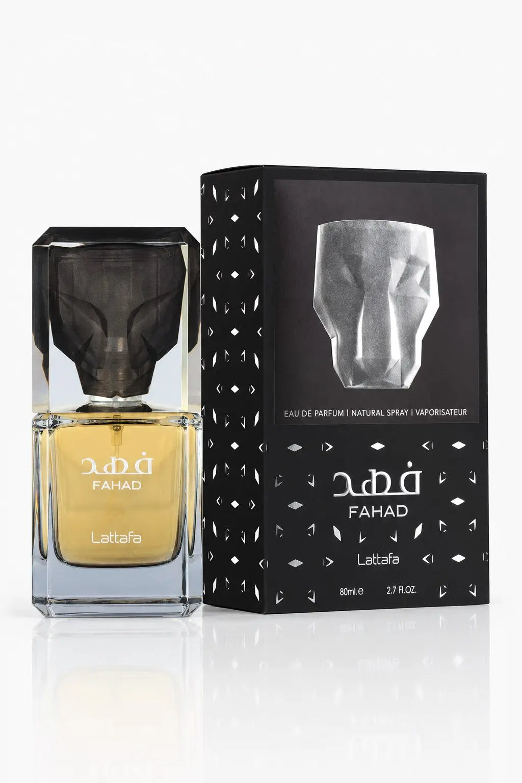 Flacon et boîte Fahad Lattafa, eau de parfum homme