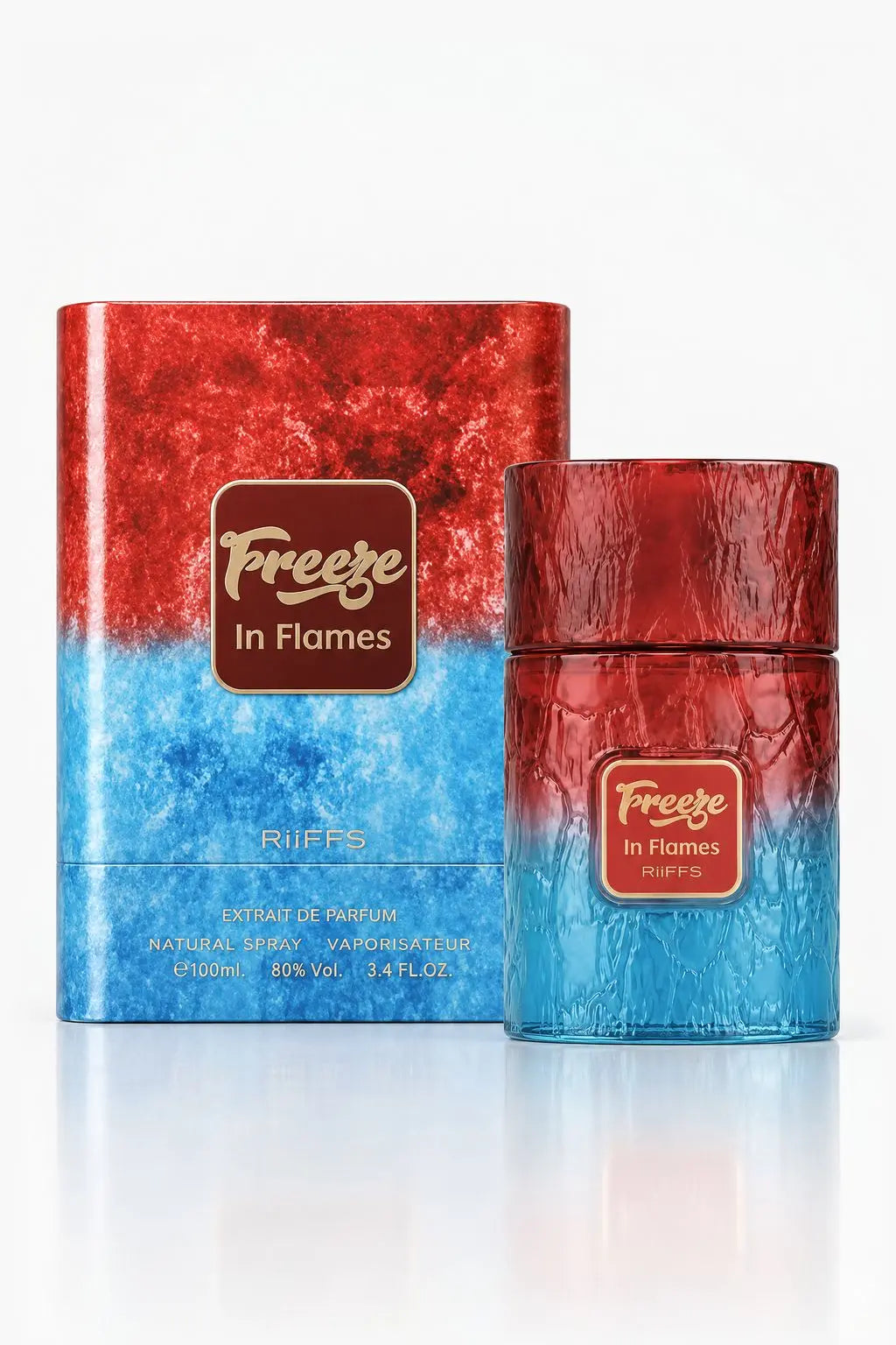 Freeze in Flames Extrait de Parfum Riiffs 100ml - flacon et boîte