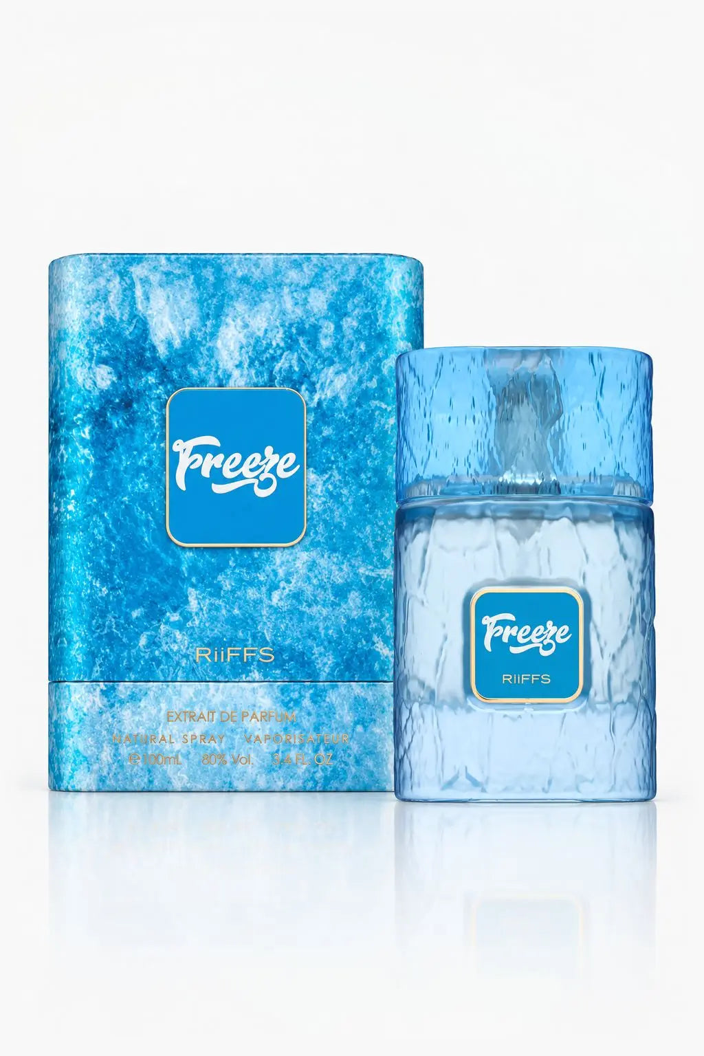 Freeze Extrait de Parfum Riiffs 100ml - flacon et boîte