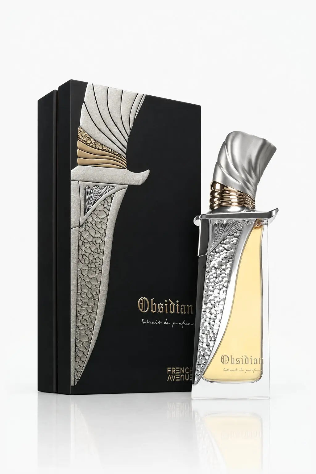 Obsidian Extrait de Parfum French Avenue 100ml - flacon et boîte