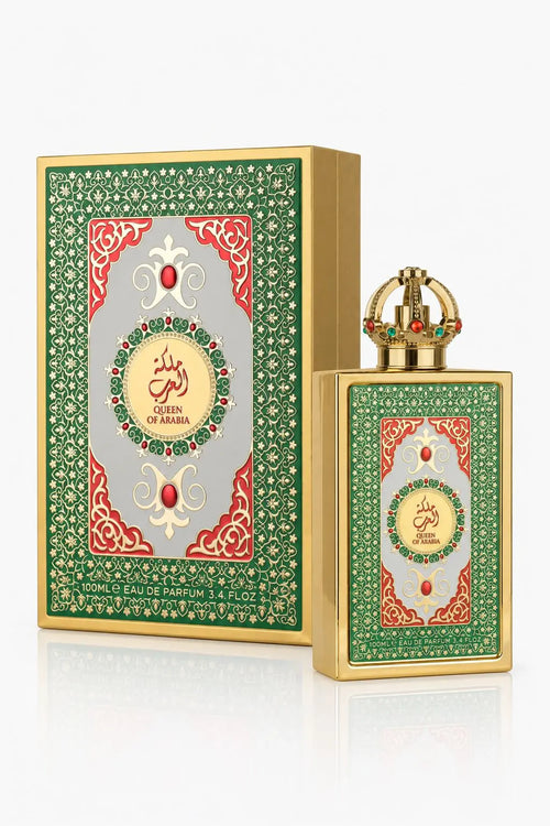 Queen of Arabia de Lattafa, flacon et boîte, parfum femme