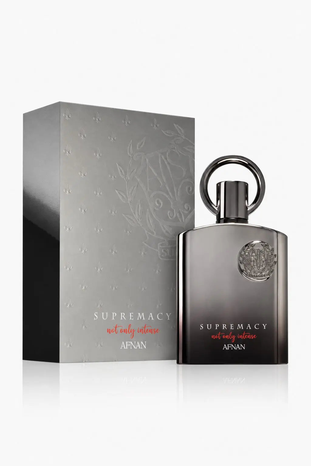 Flacon et boîte Supremacy Not Only Intense Afnan, extrait de parfum homme 100 ml