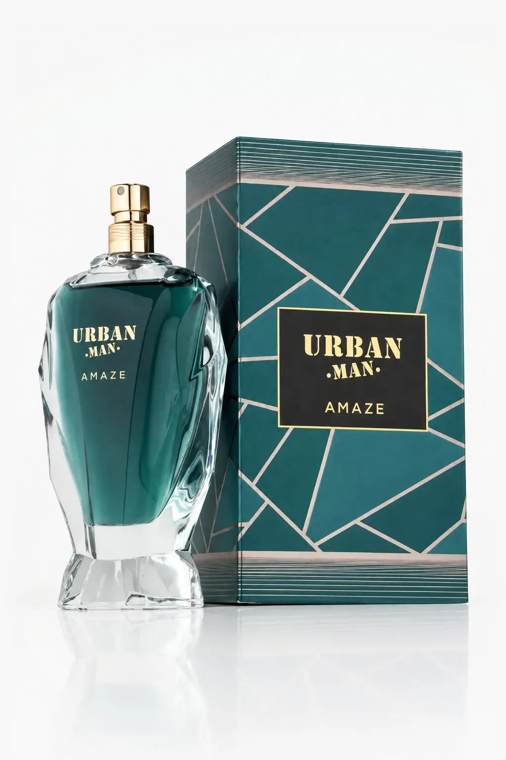 Urban Man Amaze Eau de Parfum Fragrance World 90ml - flacon et boîte